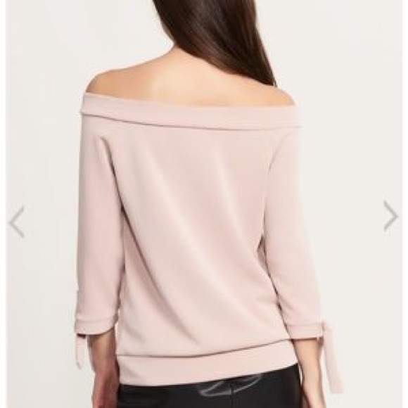 Dynamite (White) off the shoulder sweatshirt - Picture 2 of 5